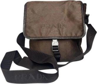 Prada Pre-owned Vintage Cross Body Bag - Dames - Vintage Schoudertas - Bruin - ONE Size - Leer - Vintage