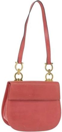 Ferragamo Pre-owned Gancini Schoudertas - Dames - Vintage Schoudertas - Roze - ONE Size - Leer - Vintage