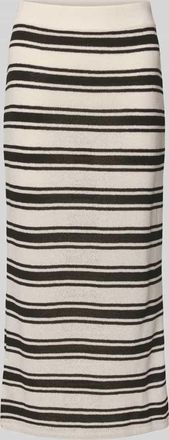 Christian Berg Strickrock mit Gehschlitz und elastischem Bund in Black, Gr&ouml;&szlig;e XXL