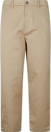 Barena Broek met Knopen - Heren - Straight fit broeken - Groen - L - Katoen - Broeken