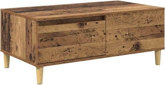 vidaXL Mesa De Caf&eacute; Con Caj&oacute;n Madera Envejecida 90 X 50 X 35 Cm Vidaxl