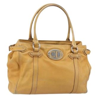 Dior Pre-owned Handbags, female, Beige, Size: ONE SIZE Pre-owned Vintage Hand Bag