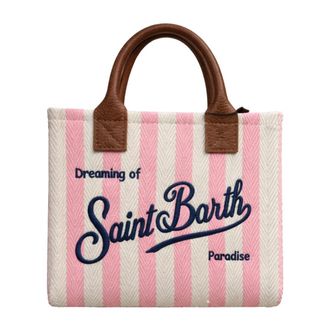 Saint Barth Tote Bags, female, Pink, Size: ONE SIZE Vanity Mini Shoulder Bag