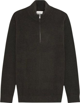 Nn.07 Danny Half Zip Sweater - - Knitwear - Uomo - Marrone - 2XL