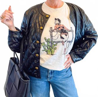 Dear John Denim Bonheur Jacket In Black