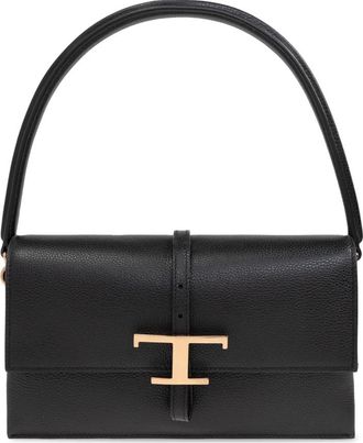 Tod's Schoudertas - Dames - Handtassen - Zwart - ONE Size - Leer - Tassen