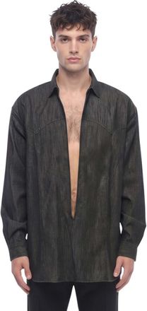 Dsquared2 Black Loose Denim Shirt