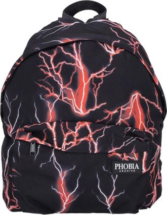 Phobia Archive Lightning Backpack - Heren - Rugzakken - Zwart - ONE Size - Polyester - Tassen