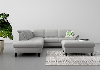 Sit&more Ecksofa »Maggiore L-Form« wahlweise mit Kopfteilverstellung, Bettfunktion und Stauraum