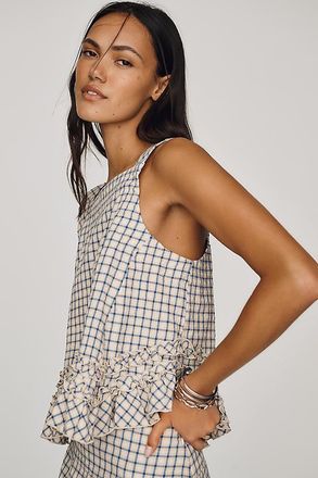 Maeve Ruffle Hem Swing Top