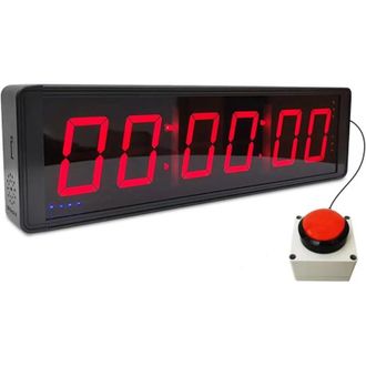 Elle Minutero De Competici&oacute;n Con 6 Chiffres Con Cron&oacute;metro Bouton, Minuto De Intervalo De Entrada F&iacute;sica, Reloj Mural Num&eacute;rico Led, Ideal Para La Salle De 