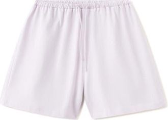 Mango Cotton Pajama Shorts in Lilac at Nordstrom, Size Medium