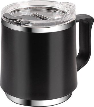 OEM Taza De Caf&eacute; - Taza De Viaje De Acero Inoxidable - Negra
