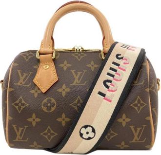 Louis Vuitton Tweedehands Canvas Louis Vuitton tassen - Dames - Vintage Handtas - Bruin - ONE Size - Vintage