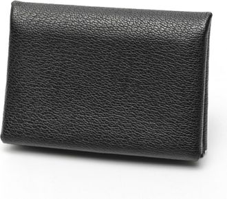 Herm&egrave;s Black Chevre Myzore Leather Coin Purse/Coin Case (Pre-Owned)