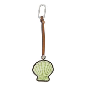 Tory Burch Tory Burch, Keyrings, female, Multicolor, Size: ONE SIZE Leather Shell Key Fob