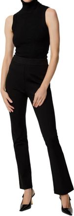 Toccin Claire Ponte Cigarette Pant In Jet Black