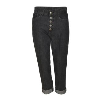 Dondup Cropped Jeans, female, Black, Size: W27 Cropped Jeans