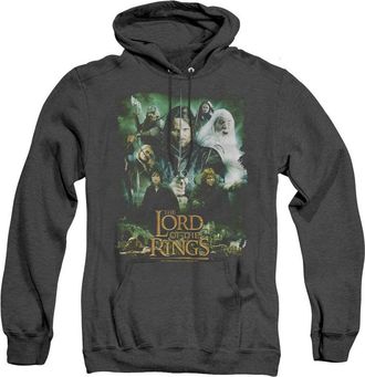 Gildan Lord Of The Rings Hero Group Adult Heather Hoodie / Hooded Sweatshirt