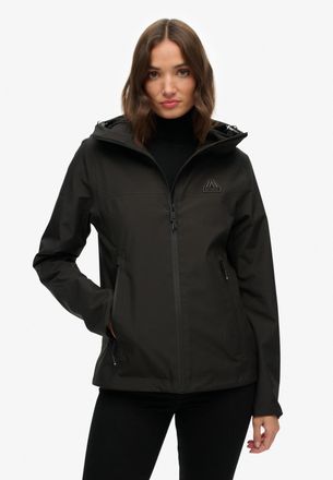 Superdry Outdoorjacke SUPERDRY WATERPROOF JACKET, Damen, Gr. XXL, schwarz, Web, Obermaterial: 100% Polyester, unifarben, loose fit Po-bedeckend, Jacken Outdoor