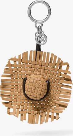 Michael Kors Woven Leather Hat Bag Charm