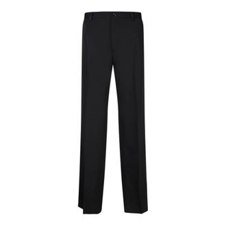 Dolce & Gabbana Broeken, Heren, Zwart, S, Zwarte op maat gemaakte broek Aw 23