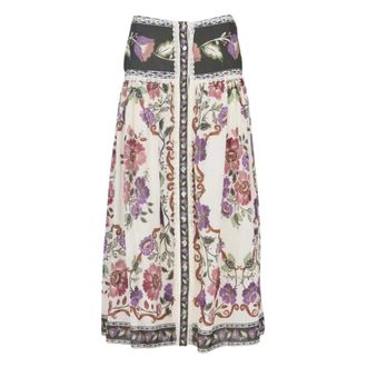 Farm Rio FARM Rio, Midi Skirts, female, Multicolor, Size: XS Rococo Midi Skirt
