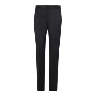 Alexander McQueen Elegante Slim-fit Broeken - Heren - Slim Fit Broeken - Zwart - M - Wol - Broeken