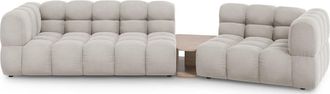 BLOOMINGLOFT Grosses 3-Sitzer Designsofa Sky mit abgerundeter Seite rechts