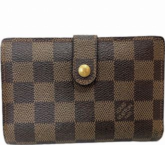 Louis Vuitton Monogram Brown Damier Canvas Damier Canvas Wallet (Bi-Fold) (Pre-Owned)
