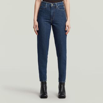 G-Star Janeh Ultra High Mom Ankle Jeans - Donkerblauw - Dames