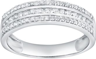 LuvMyJewelry Isolyn Grace 0.50 Cts Natural Diamond 14K Gold Ring