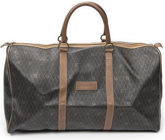 Dior Pre-owned Womens Large Vintage Travel Boston Bag - Brown - One Size