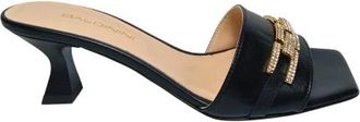Baldinini Sandali Nappa - Dames - Muiltjes - Zwart - 35 EU - Leer - Schoenen
