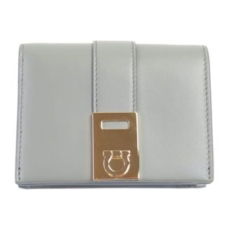 Ferragamo Gancini Leather Wallet (Bi-Fold) (Pre-Owned)