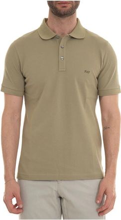 Fay Polo shirt met korte mouwen - Heren - Polos - Groen - 3XL - Katoen - Tops