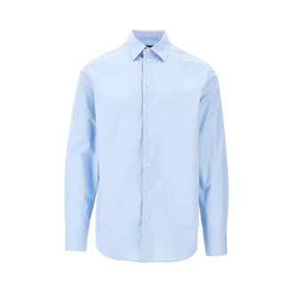 Emporio Armani Poplin shirt Man XXL