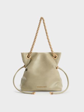 Charles & Keith Arya Braided-Chain Crossbody Bag