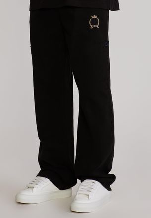 Siksilk Mens Black Baggy Cargos XXL