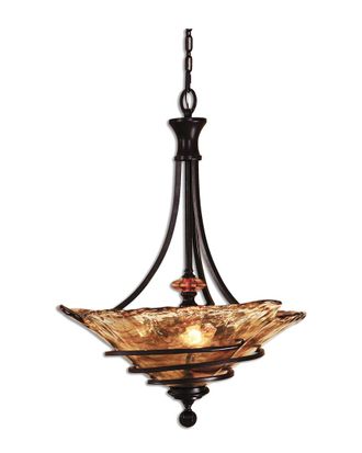 Uttermost Vitalia 3-Light Oil Rubbed Bronze Pendant
