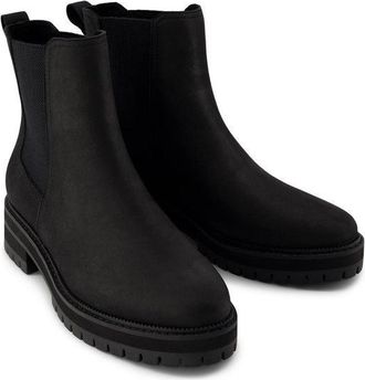 Toms Toms Bennet Leather WoMens Black Boots - Size UK 3