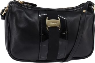 Ferragamo Vala Shoulder Bag Leather Leather Shoulder Bag Bag (Pre-Owned)
