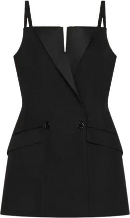 Givenchy Mini getailleerde jurk van wol - Dames - Korte kleedjes - Zwart - S - Wol - Kleedjes