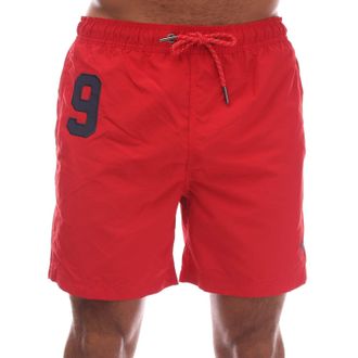 Superdry Heren Superdry Vintage Polo Zwemshorts in Rood