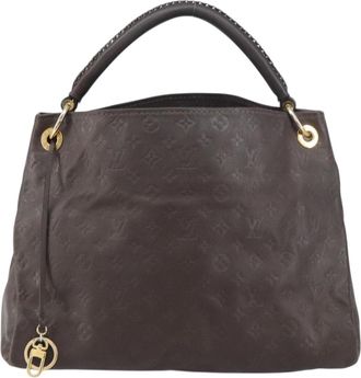 Louis Vuitton Artsy Handbag Monogram Empreinte Leather Brown Leather Handbag (Pre-Owned)