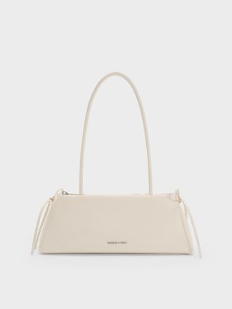 Charles & Keith Hazel Bow Elongated Shoulder Bag