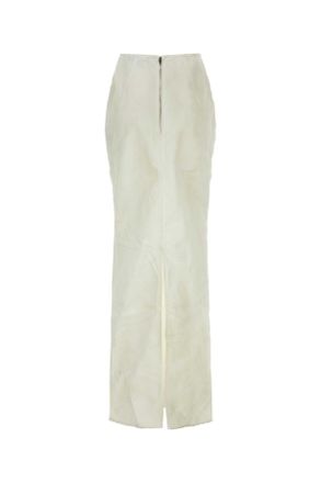 Entire studios Womens Skirt White Cotton Elastane