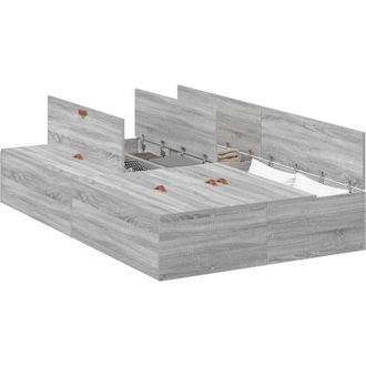 vidaXL Estructura De Cama Gris Sonoma 190 X 120 X 31.5 Cm Vidaxl