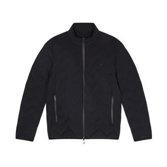 Emporio Armani Light Jackets, male, Black, Size: 3XL Zig Zag Down Jacket