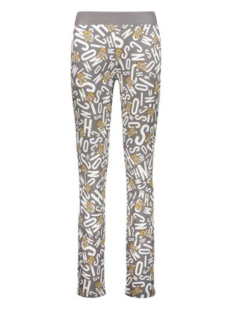 Moschino all-over print trousers - Grey